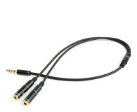 GEMBIRD Adapter audio wtyk 4PIN męski, 2x mini Jack 3.5mm żeńskie CCA-417M - 1351660 - zdjęcie 2